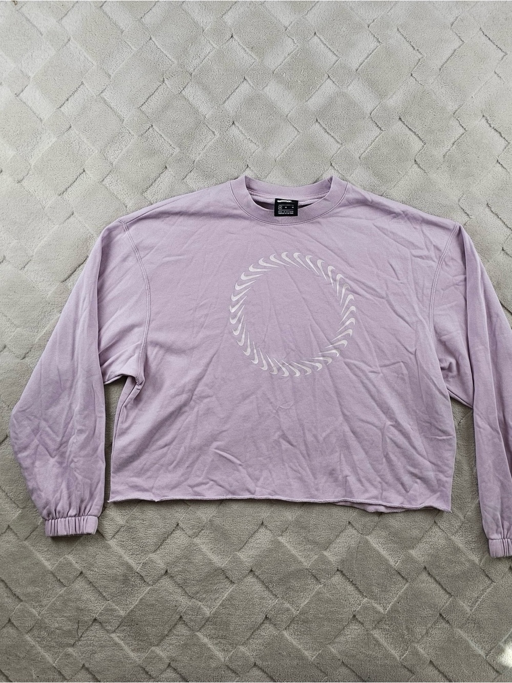 Nike Sportswear Icon Clash Sweatshirt Womens Medium Crewneck Lilac Purple